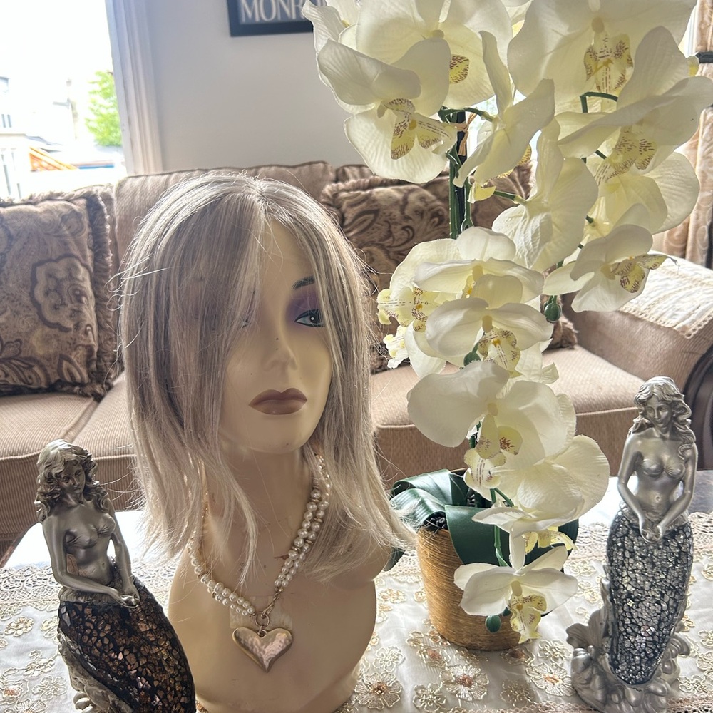 Society White and Cream Orchid Display